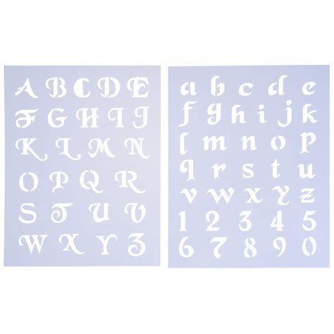 Simple Script Alphabet Stencils | Hobby Lobby | 825638