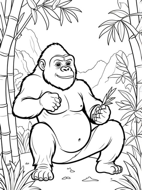 20+ Free Printable Gorilla Coloring Pages for Kids ...