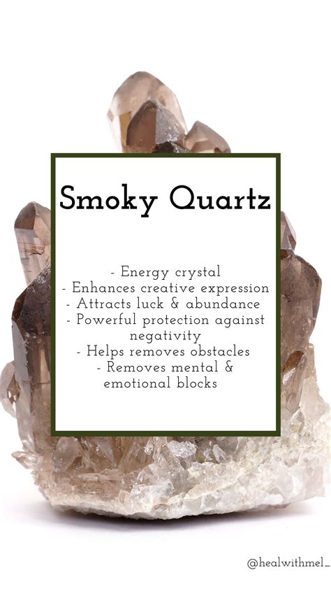 Smoky Quartz | Crystals healing properties, Smoky quartz healing ...