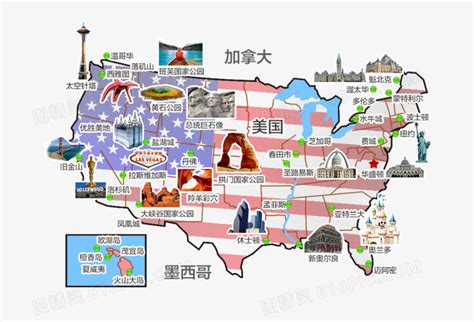 美国地图 - 美国旅游地图，美国全景地图，美国最清晰地图