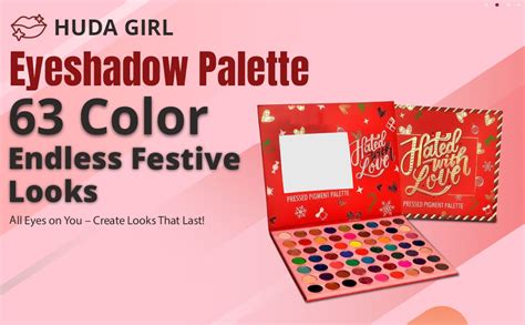 Buy HUDA GIRL Beauty 63-Color Hated with Love Eyeshadow Palette Kit ...