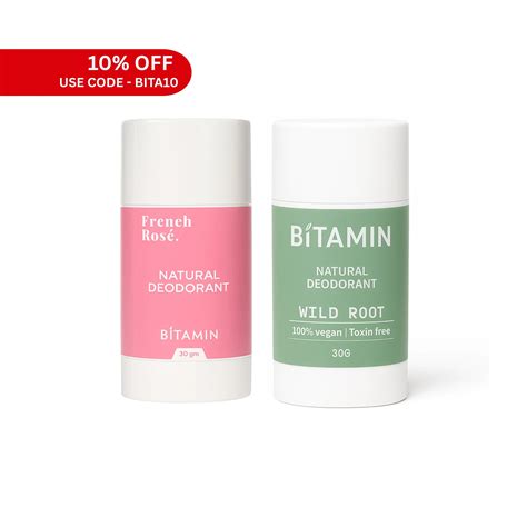 Men & Women Roll On Deodorant Pack of Two | Bitamin Naturals
