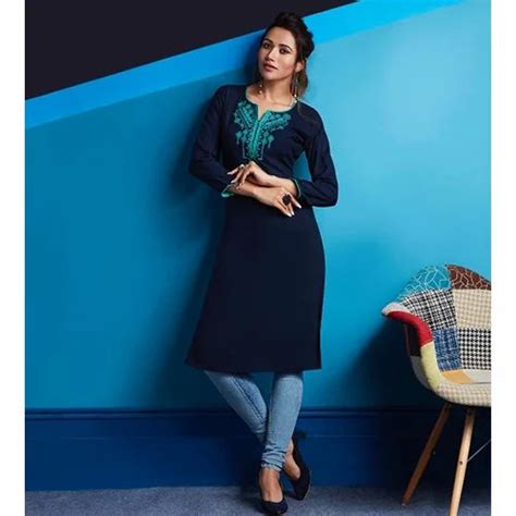 Embroidery Kurti - Designer Ladies Kurti Manufacturer from Surat