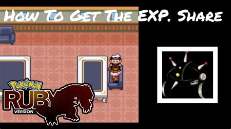 Pokemon Ruby, Saphire & Emerald How To Get The EXP Share - YouTube