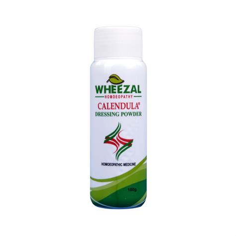 Wheezal Calendula Dressing Powder for Burns, Wounds, Sores & Ulcers ...