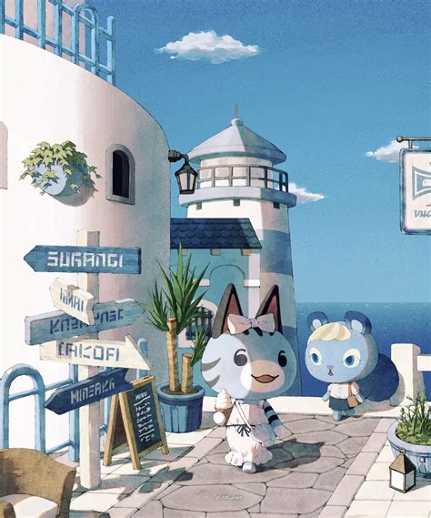 lolly and ione (animal crossing) drawn by kaji_(oni_atat) | Danbooru