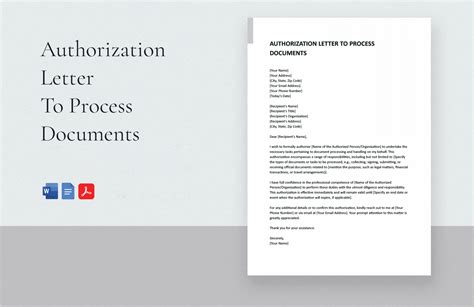 Authorization Letter Template in Word, PDF, Google Docs, Pages - Download | Template.net