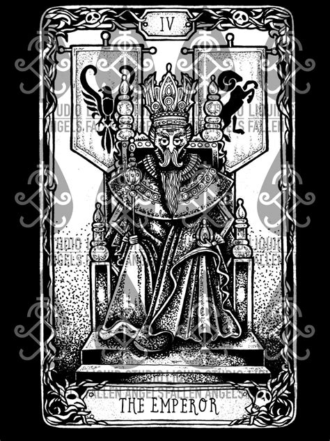 Tarot Card 11 X 17 Print “THE EMPEROR” - Etsy