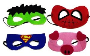 Dhinchak party eyes nose mask for kids in cartoon characters ( 4 piece ...