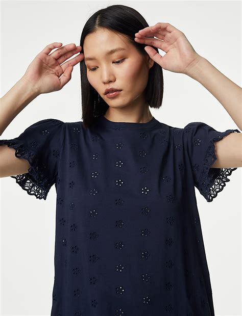 Buy Pure Cotton Broderie Nightdress at Marks & Spencer