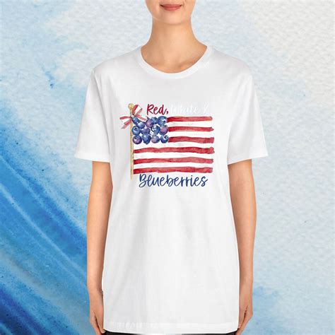 Red White And Blueberries Usa Shirt