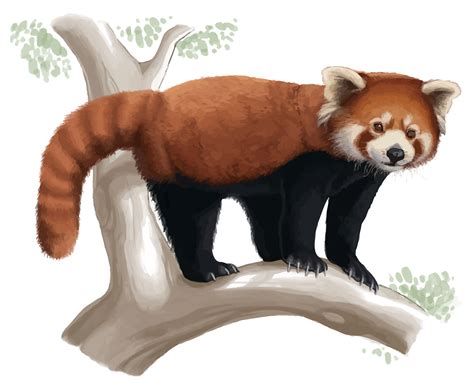 Red panda Giant panda Drawing Cuteness - Vector Red Panda png download ...