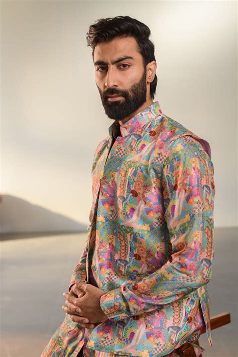 Versace Home - Russian Silk- Kurta Bandi Set For Men – QB ...