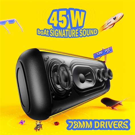 boAt Stone Arc Pro Plus | 45W Sound, RGB LEDs & 12H Playback