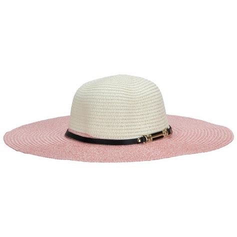 FabSeasons Long Brim Peach & Beige Beach and Sun Hat for Women & Girls ...