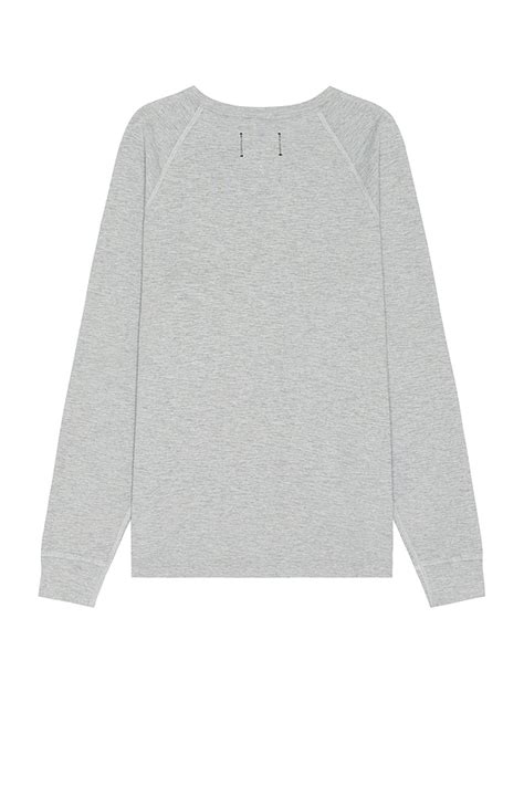 Reigning Champ 1x1 Slub Long Sleeve in Heather Grey | REVOLVE