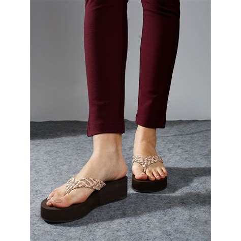 Buy Inc.5 Women Pink Textured Open Toe Comfort Wedges Online