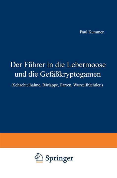 Amazon.in: Buy Der Führer in die Lebermoose und die Gefäßkryptogamen ...