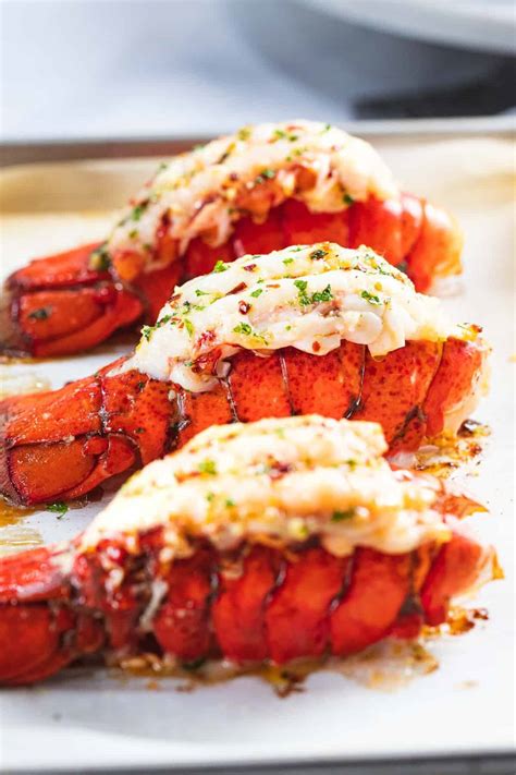 Broiled Lobster Tail with Garlic Butter - Drive Me Hungry