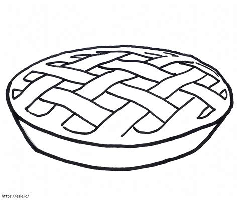 Printable Pie coloring page