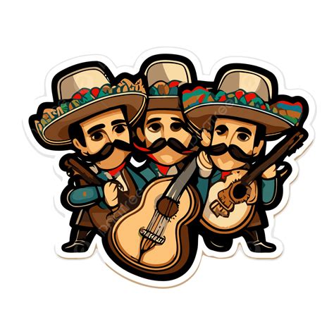 Mexican Playing Guitar Clip Art