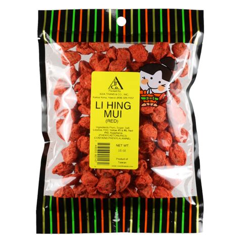 Red Li Hing Mui 1lb - Snack Hawaii