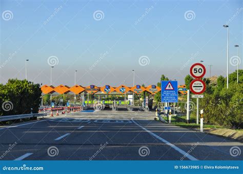 Toll Road Check Point in Spain Editorial Image - Image of eurupean ...