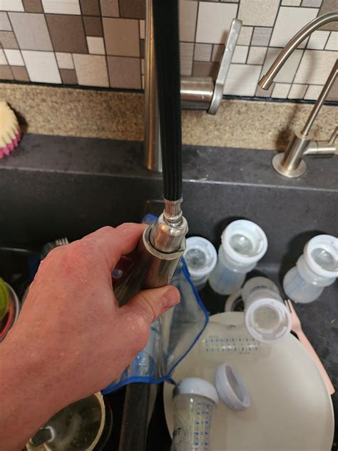 Pull down faucet leaking at swivel | DIY Home Improvement Forum