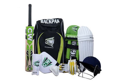 Buy CW Bullet Kid's Junior Cricket Kit ( Green White Black , Size 4, 8 ...
