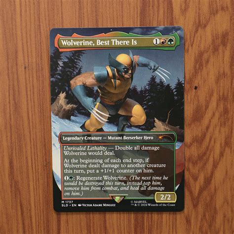 Wolverine, Best There Is #1737 SLD Hologram magic the gathering proxy ...