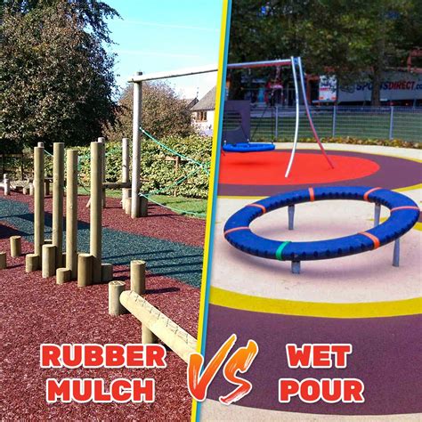 Rubber Playground Flooring Options | Rubber Mulch | Wet Pour | PlaySmart UK