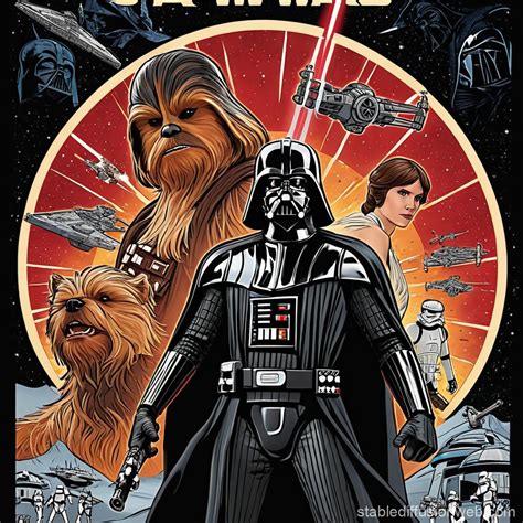 Star Wars Movie Poster | Stable Diffusion Online