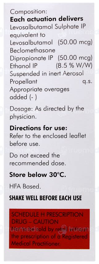 Salbair B Transhaler 200 Mdi - Uses, Side Effects, Dosage, Price | Truemeds