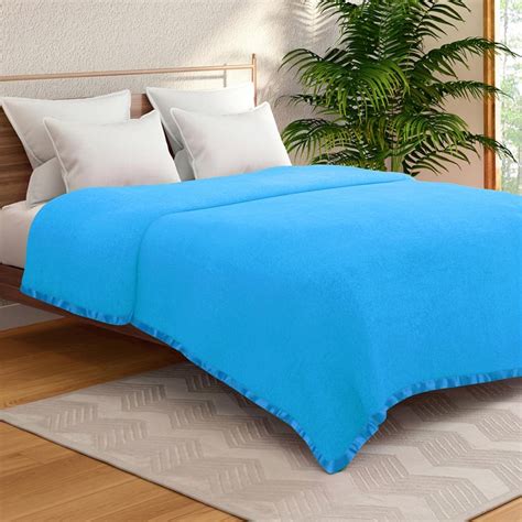 Buy PORTICO Melange Fleece Solid Single Blanket from Portico at just ...