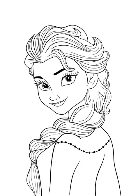 Elsa Color Sheet