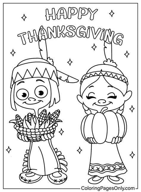 Crayola Free Coloring Pages Thanksgiving