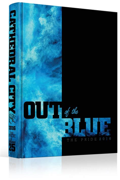 Yearbook Cover - Cathedral City High School - "Out of the Blue" Theme ...