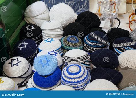 Kippah Jewish head caps stock image. Image of jewish - 260812259