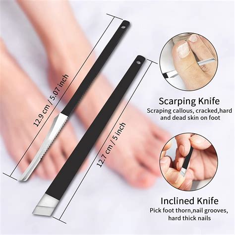 Professional 6pcs Ingrown Toenail Pedicure Tool Kit - Toe Nail File ...