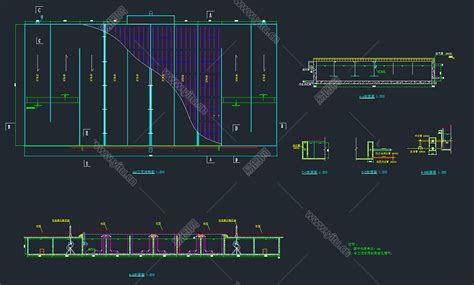 某污水处理厂A20工艺课程设计图，污水处理厂CAD施工图纸下载 - 易图网