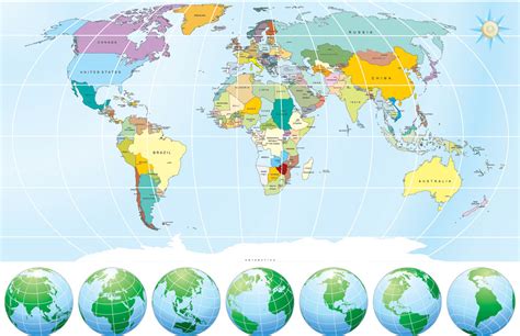 世界地图图片 各种版本世界地图合集 - 【可爱点】