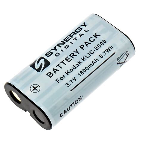 SDKLIC8000 Lithium-Ion Rechargeable Battery (3.7V 1800 mAh) for Kodak ...