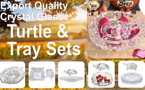 Buy GlassWorld Vastu Feng Shui Crystal Glass Turtle Tortoise with Plate ...
