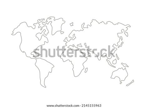 World Map Simple Drawing 的图像结果