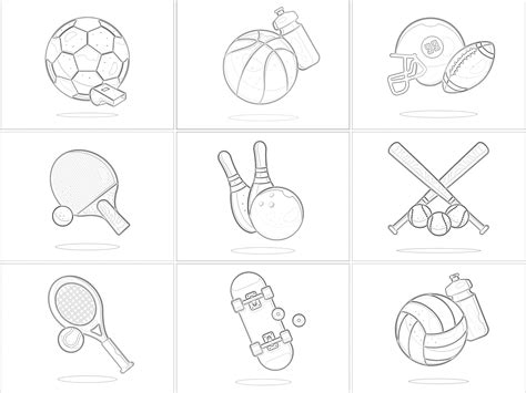 Free Sports Coloring Pages Printable