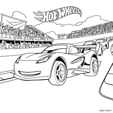 Hot Wheels Cars Colouring Pages