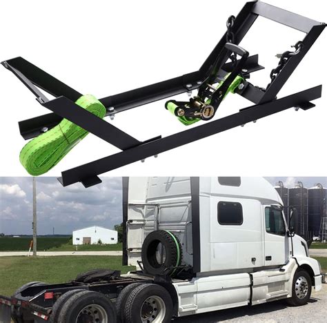 Amazon.com: Autoholic Semi Truck Spare Tire Rack Spare Tire Holder ...