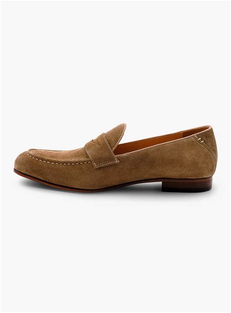 Peter Jackson | Suede Caramel Brown Penny Loafer
