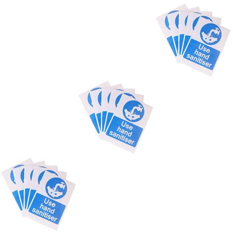 Raindrops 3 Pack Self-Adhesive Labels Sticker Material Hand Sanitizer ...