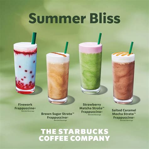 Menú De Bebidas Frías De Starbucks